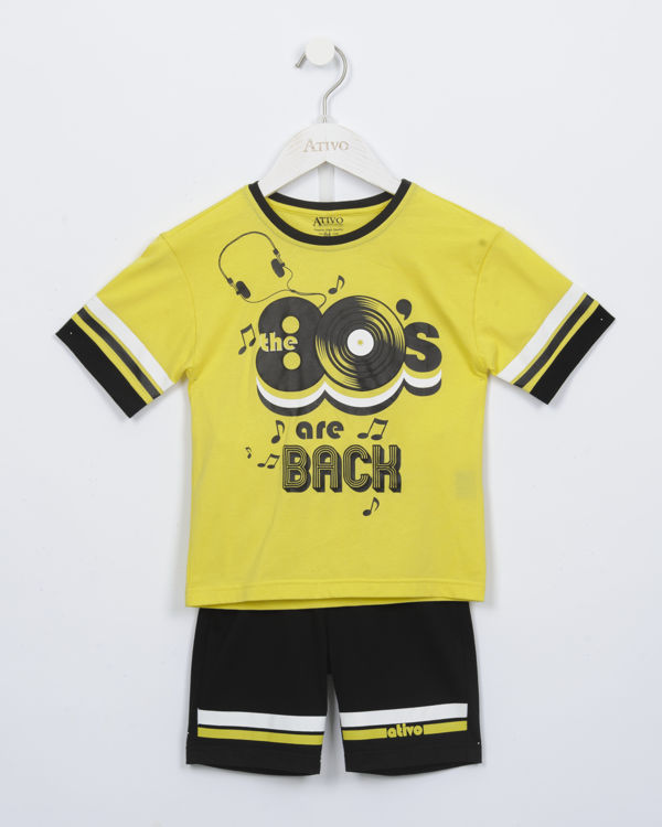 Picture of BK049- BOYS HIGH QUALITY FRESH COTTON 2 PCS SET WITH SHORTS